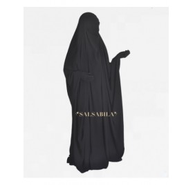 Jilbab Saoudien royal coréen Noir