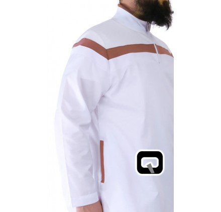 Qamis long blanc