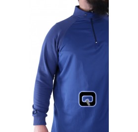 Qamis manche jogging bleu Qaba'il