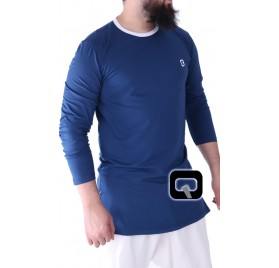 Tee-Shirt manche longue bleu nuit Qaba'il