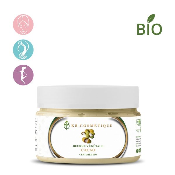 Beurre Végétale de cacao brut certifiée bio KB COSMETIQUE