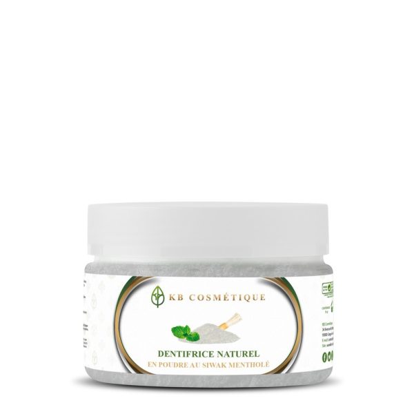 Dentifrice Naturel Mentholé en poudre au Siwak KB COSMETIQUE