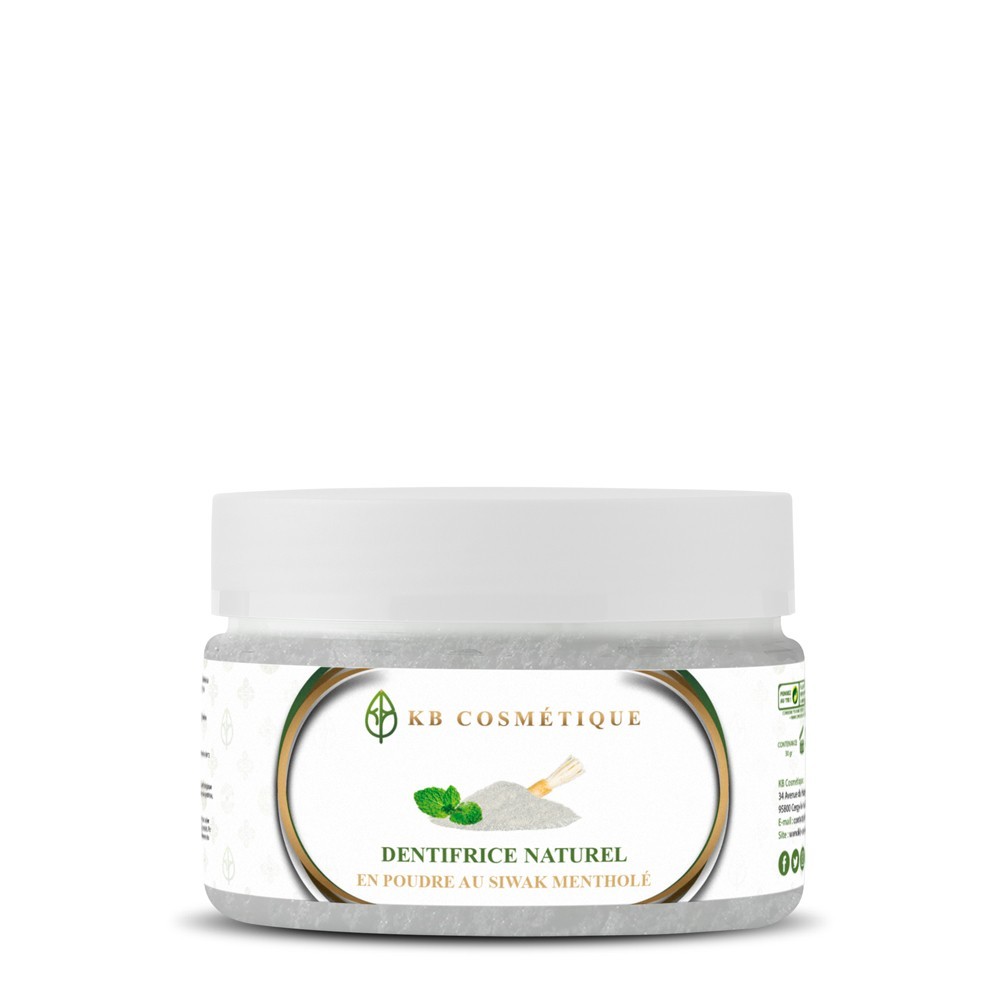 Dentifrice Naturel Mentholé en poudre au Siwak KB COSMETIQUE Dentifrice Naturel Mentholé en poudre au Siwak KB COSMETIQUE