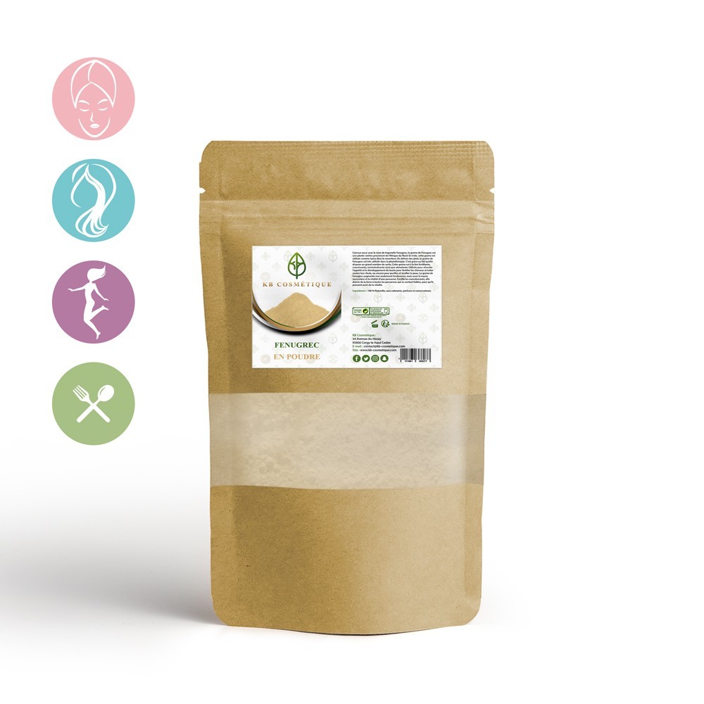 Fenugrec en poudre KB COSMETIQUE Fenugrec en poudre KB COSMETIQUE