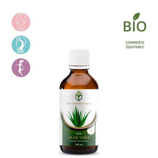 Gel à l'aloe vera certifiée bio équitable KB COSMETIQUE