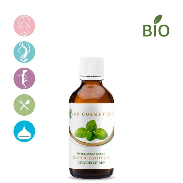Huile essentielle de Basilic exotique certifiée Bio