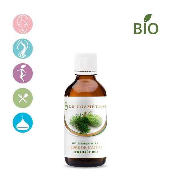 Huile Essentielle de Cèdre de l'Atlas certifiée Bio