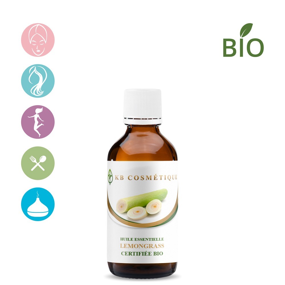 Huile Essentielle de Lemongrass certifiée Bio Huile Essentielle de Lemongrass certifiée Bio