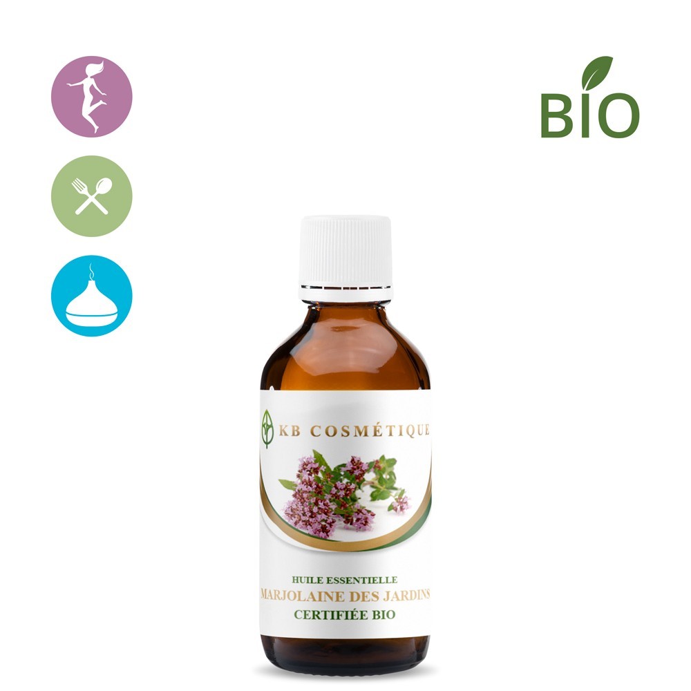 Huile essentielle de Marjolaine des jardins certifiée Bio Huile essentielle de Marjolaine des jardins certifiée Bio