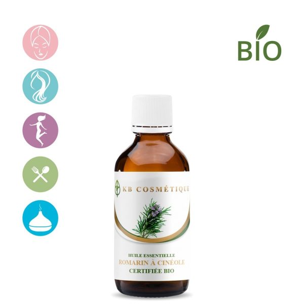 Huile Essentielle de Romarin à Cinéole certifiée Bio