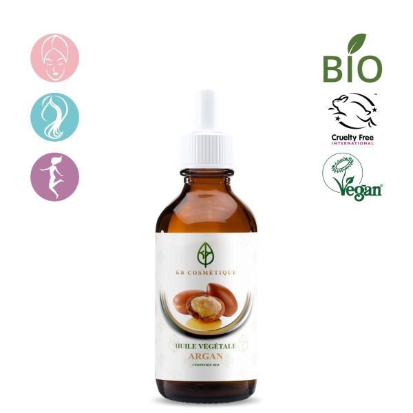 Huile végétale D'Argan certifiée bio KB COSMETIQUE