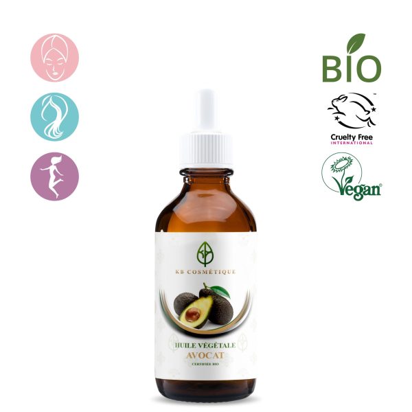 Huile Végétale D'Avocat certifiée bio KB COSMETIQUE