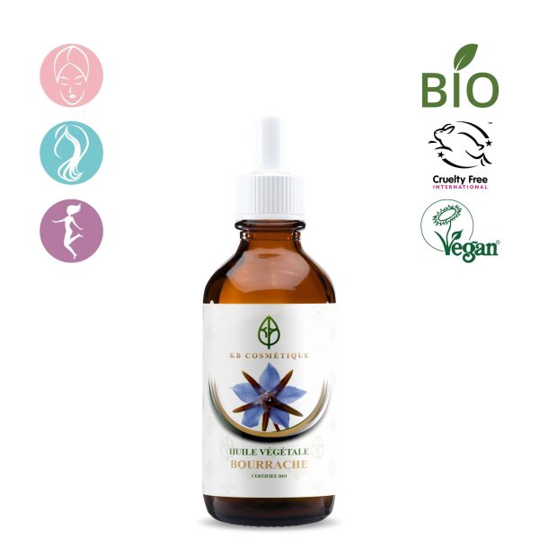 Huile Végétale De Bourrache certifiée bio KB COSMETIQUE