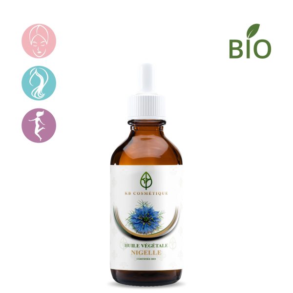 Huile Végétale de Nigelle d'Egypte certifiée Bio