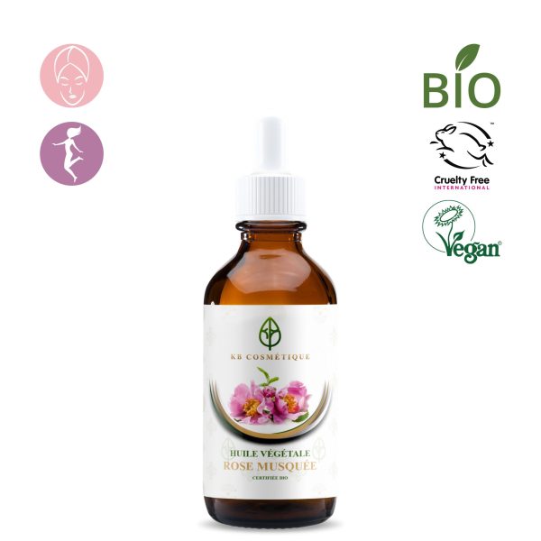 Huile végétale de Rose Musquée certifiée bio KB COSMETIQUE