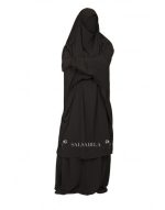 Jilbab 2 Pièces jupe royal coréen Noir