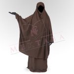 Jilbab deux pièces marron