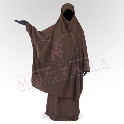 Jilbab deux pièces marron