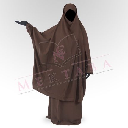 Jilbab deux pièces marron
