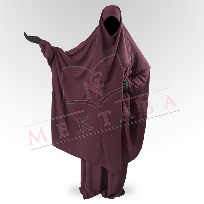 Jilbab deux pièces prune Jilbab deux pièces prune