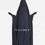 Jilbab/Jilbeb Saoudien royal coréen Bleu Nuit