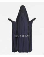 Jilbab/Jilbeb Saoudien royal coréen Bleu Nuit
