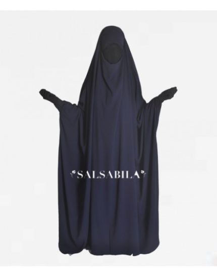 Jilbab/Jilbeb Saoudien royal coréen Bleu Nuit