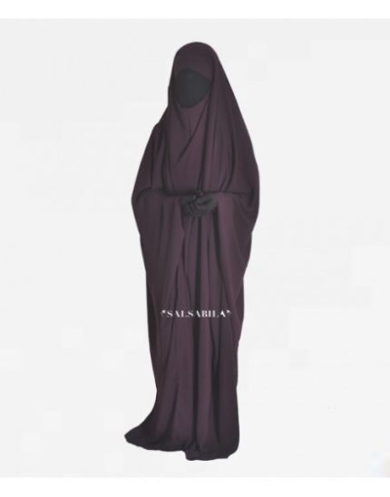 Jilbab/Jilbeb Saoudien royal coréen Prune