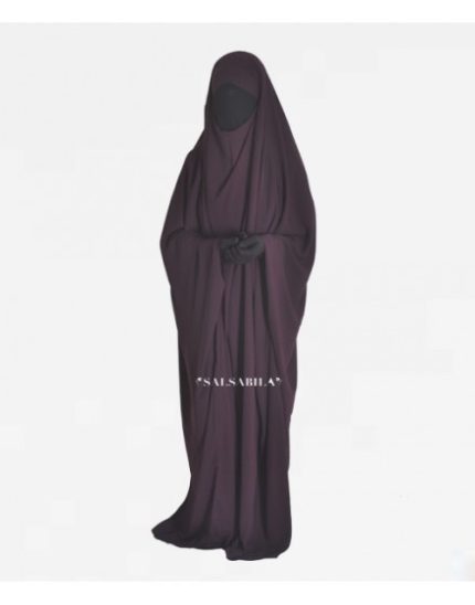 Jilbab/Jilbeb Saoudien royal coréen Prune