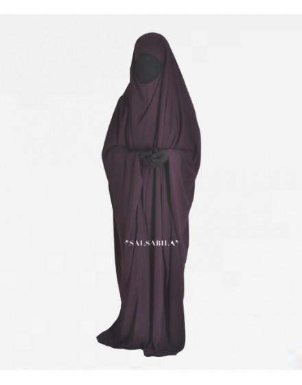 Jilbab/Jilbeb Saoudien royal coréen Prune Jilbab/Jilbeb Saoudien royal coréen Prune