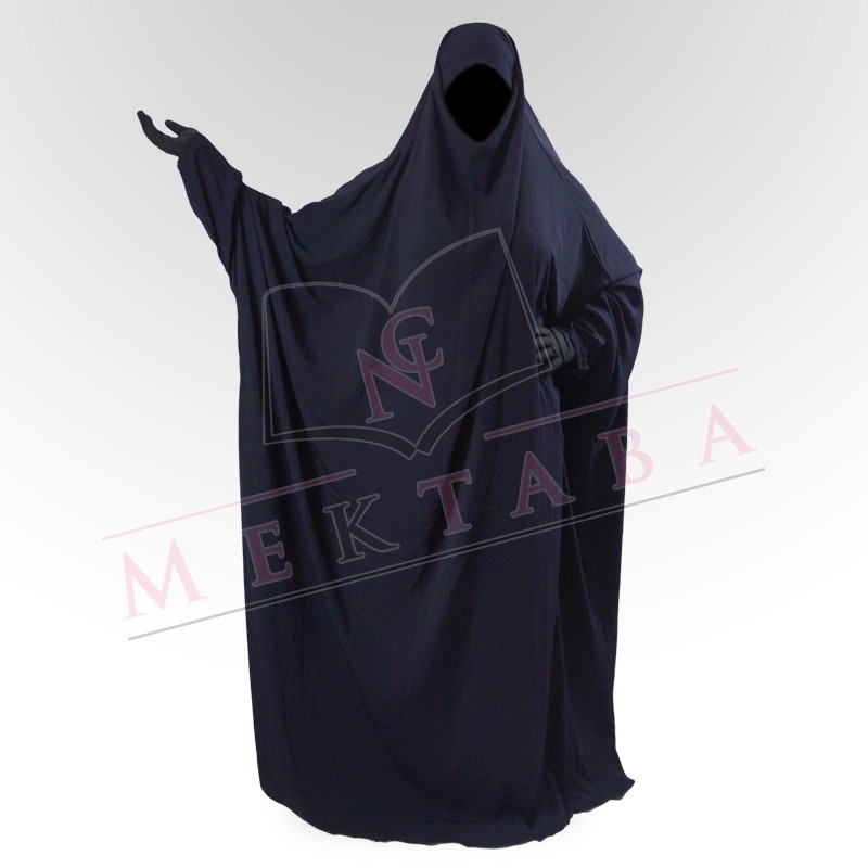 Jilbab saoudien bleu marine Jilbab saoudien bleu marine