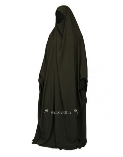 Jilbab Saoudien royal coréen Kaki