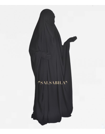 Jilbab Saoudien royal coréen Noir Jilbab Saoudien royal coréen Noir