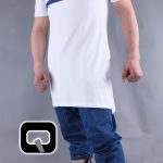 POLO MANCHES COURTES MARINIÈRE BLANC ET BLEU INDIGO