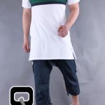 Polo manches courtes Qaba'il blanc et vert