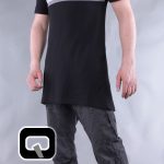 Polo manches courtes Qaba'il noir et gris