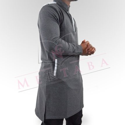 Qamis court boss anthracite & gris clair