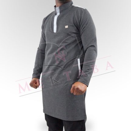Qamis court boss anthracite & gris clair