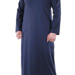 Qamis long bleu Qaba'il