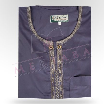 Qamis manche courte violet