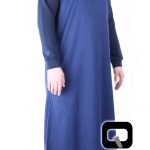 Qamis manche jogging bleu Qaba'il