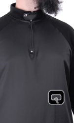 Qamis manche jogging noir Qaba'il