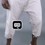 Sarouel Bermuda beige Qaba'il