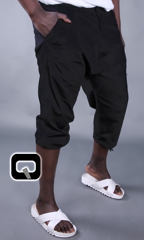Sarouel Bermuda noir Qaba'il Sarouel Bermuda noir Qaba'il