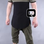 T-shirt manches courtes Qaba'il noir, kaki et gris