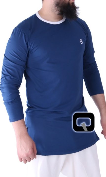 Tee-Shirt manche longue bleu nuit Qaba'il
