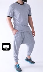 Tee-shirt manches courtes gris Qaba'il