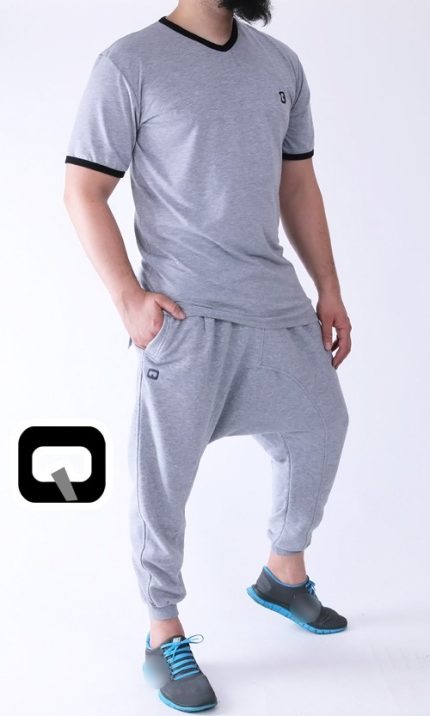 Tee-shirt manches courtes gris Qaba'il