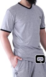 Tee-shirt manches courtes gris Qaba'il