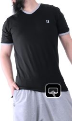 Tee-shirt manches courtes noir Qaba'il